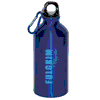 WB7107-500 ml (17 fl. oz.) ALUMINUM WATER BOTTLE WITH CARABINER-Royal Blue